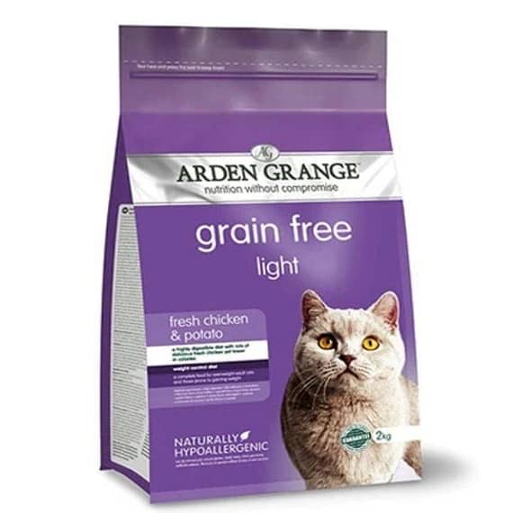 Arden Grange Grain Free Light Fresh Chicken & Potato Dry Cat Food 2Kg Cat Food "BAE" Charm Bracelet