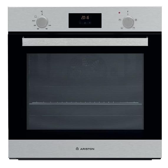 Ariston Built In 60cm 62 Liters Gas Oven, Enameled Inside Cavity, Electronic Temperature Control, Multiflow Technology with Self Cleaning, Convection Bake, Grill, Turbo Grill, Defrost, Inox GS3Y430IXA Household "BAE" Charm Bracelet