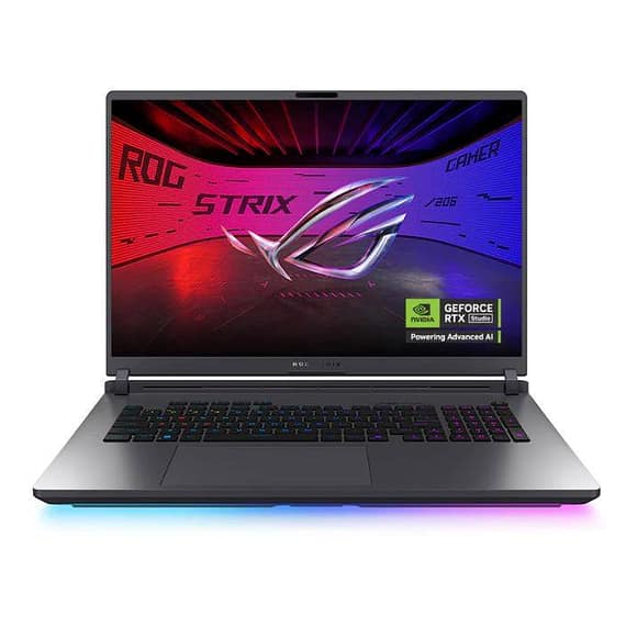Asus ROG Strix G18 G815LW-S9033W, Intel Core Ultra 9 275HX, 32GB RAM, 1TB SSD, 18 Inch WQXGA 240Hz, 16GB NVIDIA RTX 5080, Windows 11 Home, English & Arabic Keyboard, Gray + ROG Backpack Asus "BAE" Charm Bracelet