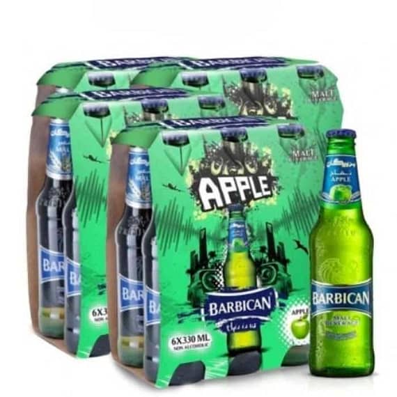 Barbican Apple Malt Beverage, NRB Pack Of 24 x 330 ml Beverages "BAE" Charm Bracelet