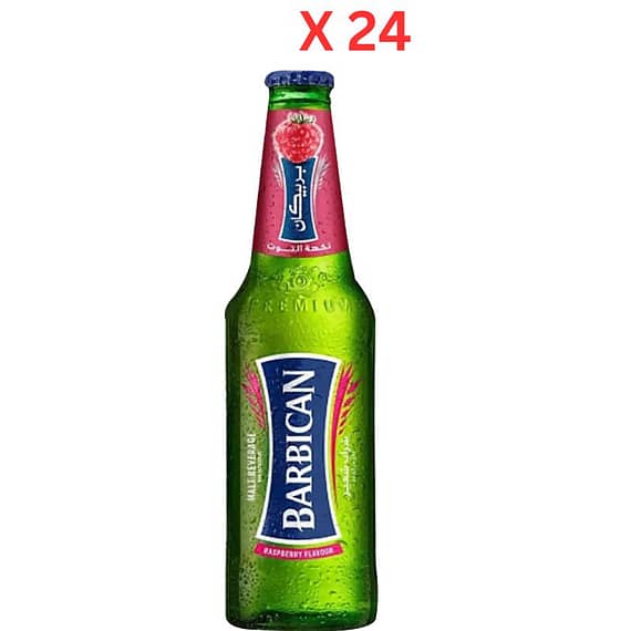Barbican Raspberry Malt Beverage NRB – 24 x 330 ml Beverages "BAE" Charm Bracelet