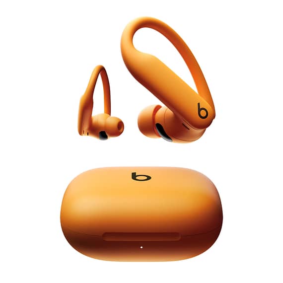 Beats Powerbeats Pro 2, High-Performance Earbuds, Active Noise Cancelling, Electric Orange Electronics "BAE" Charm Bracelet