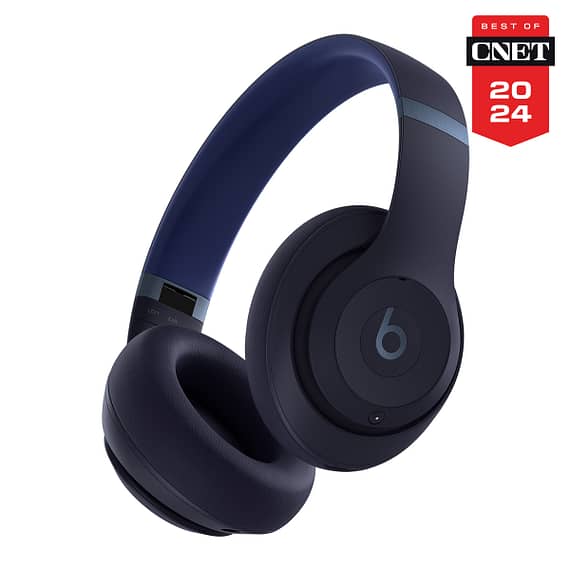 Beats Studio Pro, Wireless Bluetooth Noise Cancelling Headphones, Personalized Spatial Audio, Up to 40 Hours Battery Life, Navy Electronics "BAE" Charm Bracelet