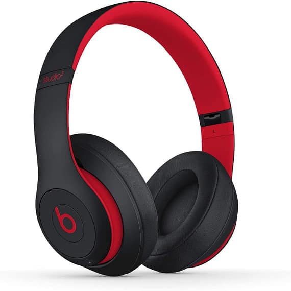 Beats Studio3 Wireless Over-Ear Headphones, Black & Red Electronics "BAE" Charm Bracelet