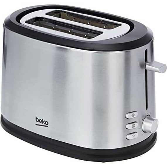 Beko 2-Slice Toaster 7-Toasting Levels 850W Stainless Steel – TAM6201I Household "BAE" Charm Bracelet