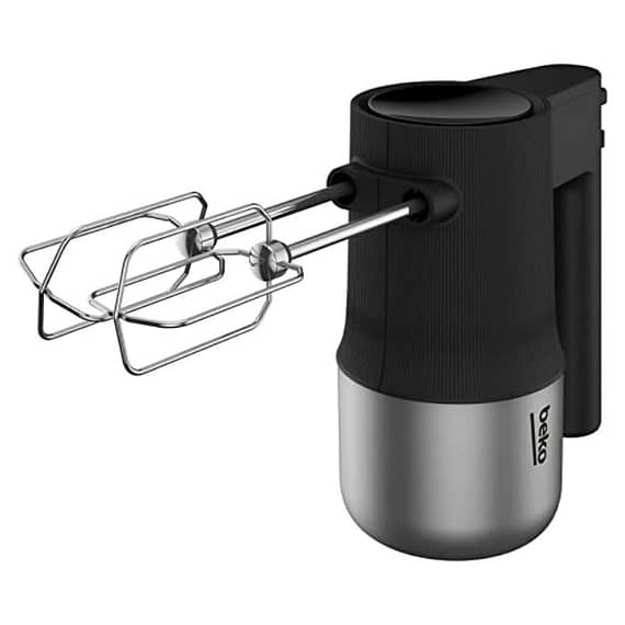 Beko Hand Mixer, 500 Watts, Inox Housing, 4 Speed Settings, Turbo Function, Eject Button, Stainless Steel Beaters – HMM81504BX Household "BAE" Charm Bracelet
