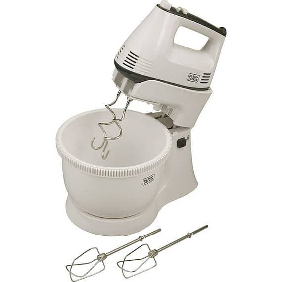 Black & Decker 300w 5 Speed Multifunction Bowl And Stand Mixer, White – M700 Blender & Mixer "BAE" Charm Bracelet