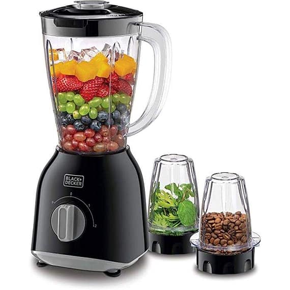 Black & Decker 400W 1.5 Blender With 2 x Grinder Mills, Black, BX365-B5 Blender & Mixer "BAE" Charm Bracelet