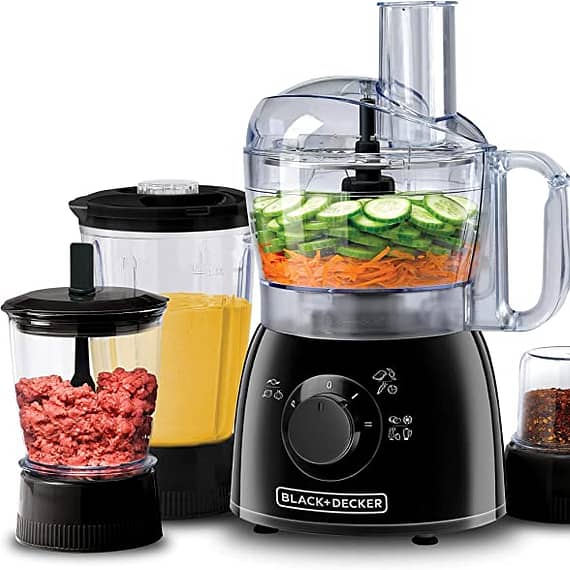 Black & Decker 400W 29 Function Food Processor With Blender, Mincer & Grinder, Black, KR43-B5 Blender & Mixer "BAE" Charm Bracelet