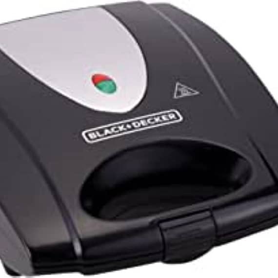 Black+Decker 4 Slot Sandwich Maker1400 Watts, Black – TS4080-B5 Household "BAE" Charm Bracelet