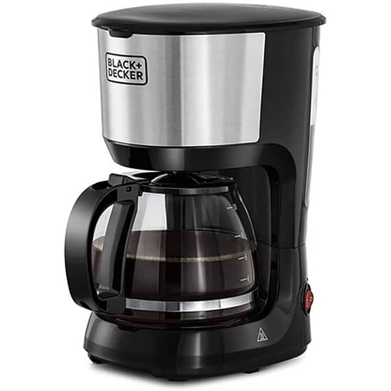 Black+Decker 750W 10 Cup Coffee Maker/Machine With Glass Carafe For Drip Coffee, Silver/Black, DCM750S-B5 Coffee Makers "BAE" Charm Bracelet
