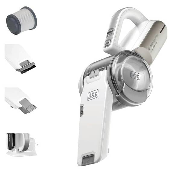 Black+Decker Cordless Handheld Vacuum Cleaner 14.4 V Lithium Ion For Home And Car 440 ml White/Grey – PV1420L-B5 Household "BAE" Charm Bracelet