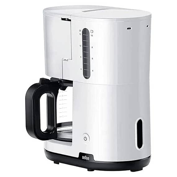 Braun Breakfast 1 Filter Coffee Maker for up to 10 Cups 1000W White – KF1100WHTBC Coffee Makers "BAE" Charm Bracelet