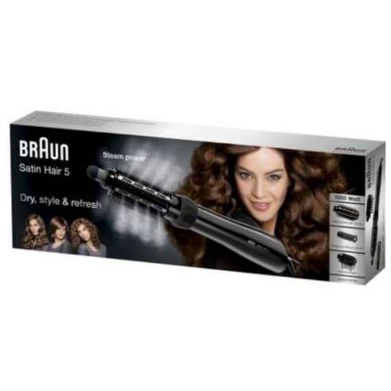 Braun Hair Styler Steam & Style Pro 2 Styler & Volumeriser Attachments 1000 Watts – AS530 Household "BAE" Charm Bracelet