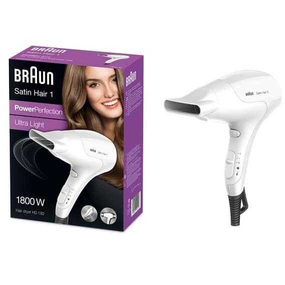 Braun Satin Power Perfection 2 Heat Settings And Cold Shot 1800 Watts – HD 180 Household "BAE" Charm Bracelet