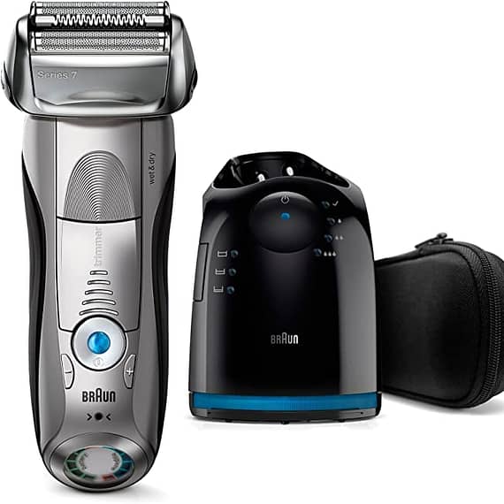Braun Series 7 Electric Wet & Dry Foil Shaver with Clean & Charge Station Shaver – 7899CC Household "BAE" Charm Bracelet