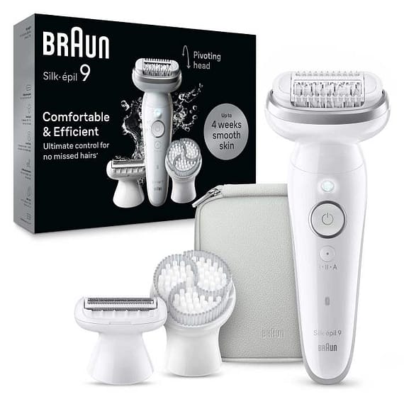 Braun Silk-Epil Series 9, Hair Removal Device, Wet & Dry Epilator – SES 9061 Household "BAE" Charm Bracelet