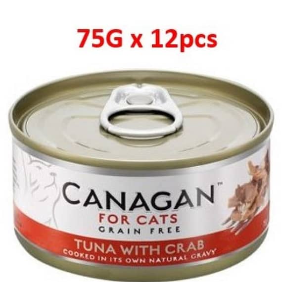 Canagan Tuna with Crab Wet Cat Food 75g Tin Pack Of 12 Bulk Buy "BAE" Charm Bracelet