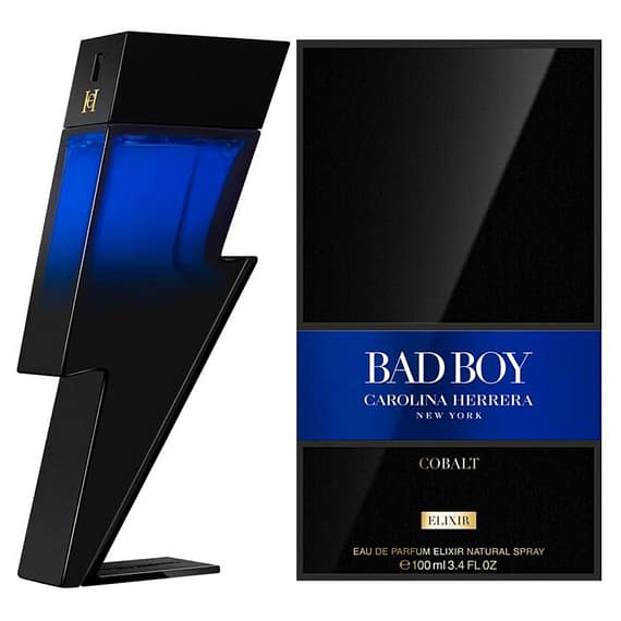 Carolina Herrera Bad Boy Cobalt (M) Elixir Edp 100Ml Men's Fragrance "BAE" Charm Bracelet