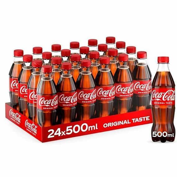 Coca Cola Carbonated Drink 24×500 ml Carton Beverages "BAE" Charm Bracelet