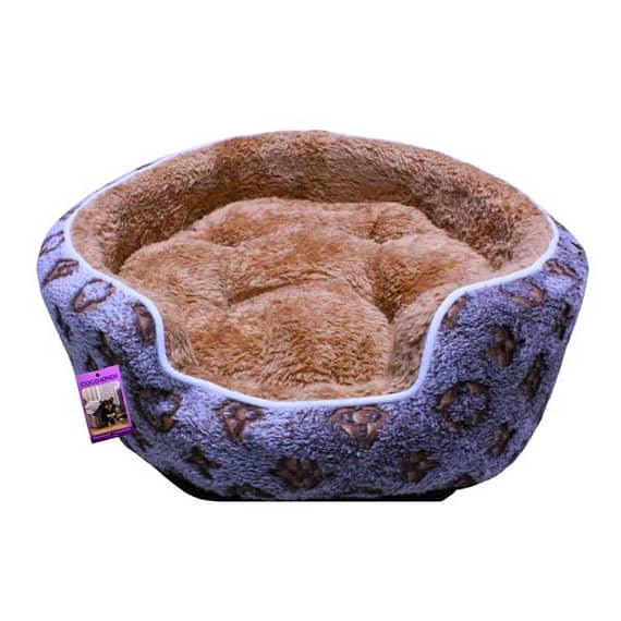 Coco Kindi Leopard Spot Washable Round Fur Bed For Dogs & Cats – Size 2 – 50 X 40 X 11Cm Beds & Cushions "BAE" Charm Bracelet