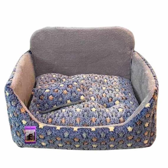 Coco Kindi Navy Star BB Fur Dog Bed – Size 50 x 40 x 35cm Beds & Cushions "BAE" Charm Bracelet