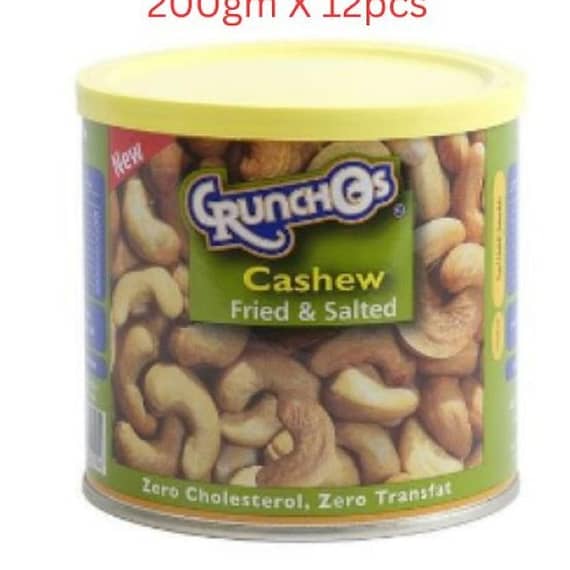Crunchos Fried and Salted Cashew 200g – Carton of 12 Packs Dates & Dry Fruits "BAE" Charm Bracelet