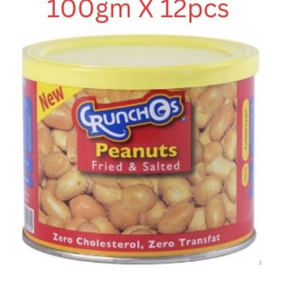 Crunchos Fried and Salted Peanuts 100g – Carton of 12 Packs Dates & Dry Fruits "BAE" Charm Bracelet