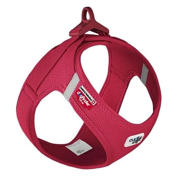 Curli Vest Harness With Curli Clasp Air Mesh For Dogs – Red Large Collars & Harnesses "BAE" Charm Bracelet