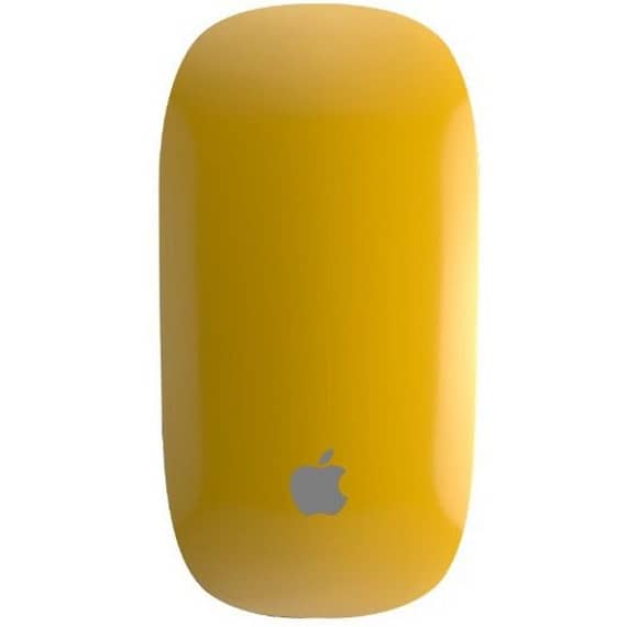 Customized Apple Magic Mouse 2, Yellow Glossy Electronics "BAE" Charm Bracelet