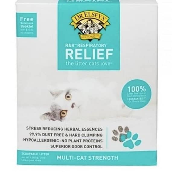 Dr. Elsey & 39, S Respiratory Relief Clumping Clay Litter 9Kg Litter & Housetraining "BAE" Charm Bracelet
