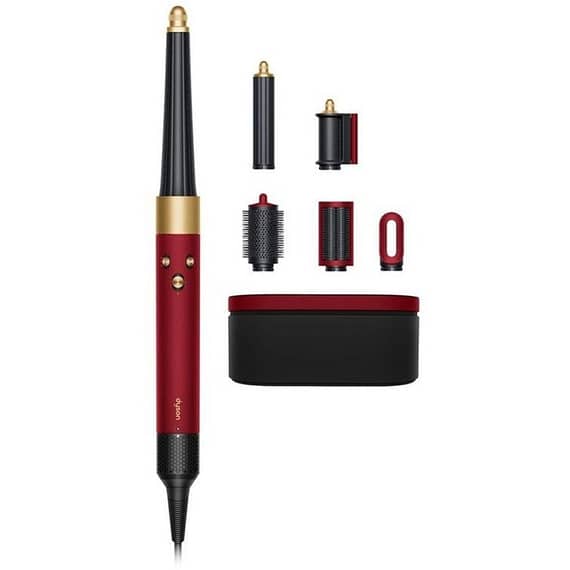 Dyson Airwrap Long Barrel HS08 Red Velevet Gold HK Household "BAE" Charm Bracelet