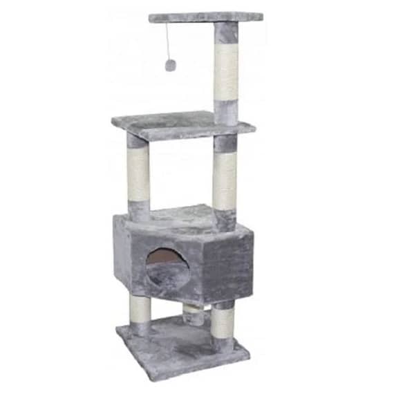 Ebi Classic Cat Tree Loonaa 40X40X135Cm Cat scratcher & Post "BAE" Charm Bracelet