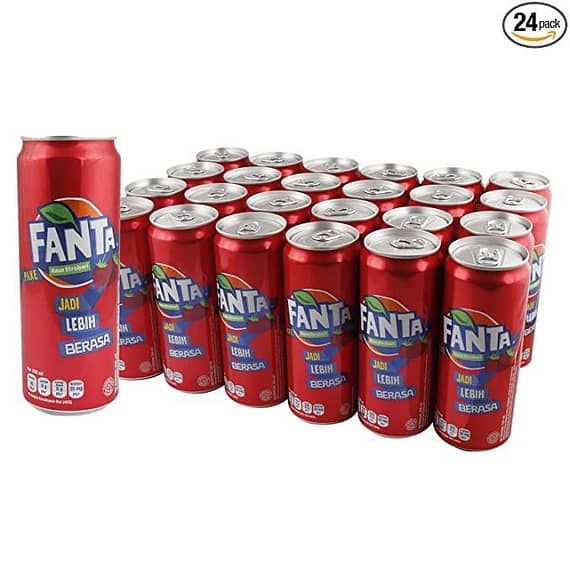 Fanta Strawberry Can – 24 x 330 ml Beverages "BAE" Charm Bracelet