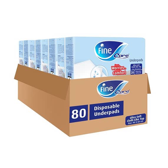 Fine Care Medical Pad 20X1 Ply (Pack of 80) Adult Diapers "BAE" Charm Bracelet