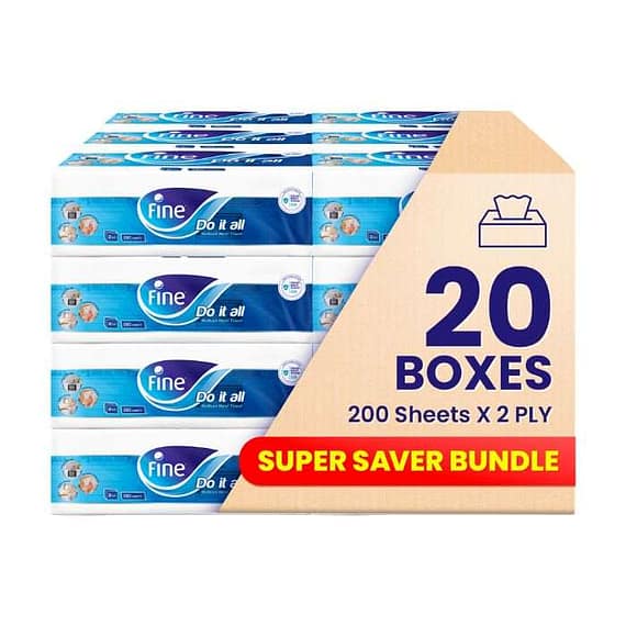 Fine Tissue Hand Towel Interfold Do It All 150X2 Plies (Pack of 20) Grocery "BAE" Charm Bracelet