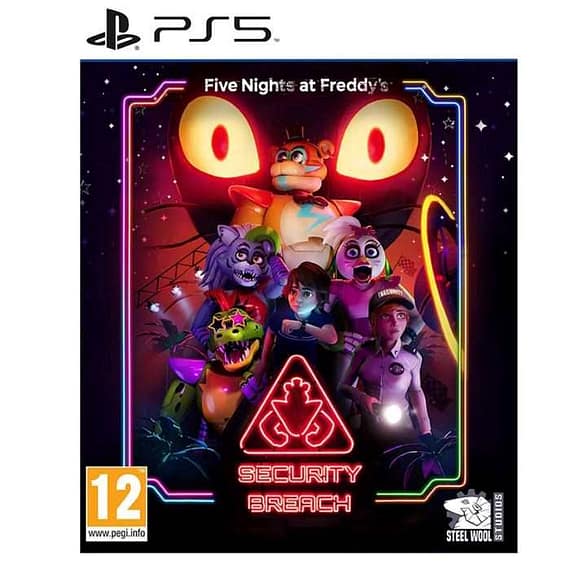 Five Nights at Freddy's: Security Breach Playstation 5 Games "BAE" Charm Bracelet