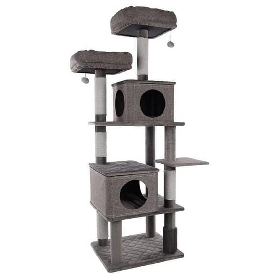 Flamingo Aurora Grey Cat Scratching Tree 80X70X171cm Cat scratcher & Post "BAE" Charm Bracelet