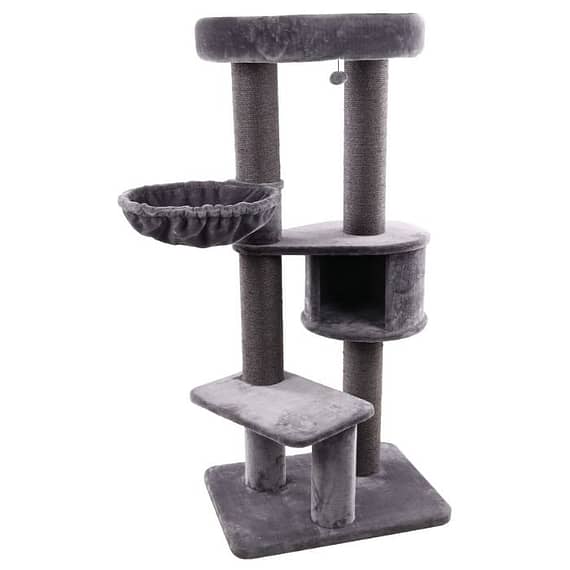 Flamingo Eiko Grey Cat Scratching Tree 100X73.5X164cm Cat scratcher & Post "BAE" Charm Bracelet
