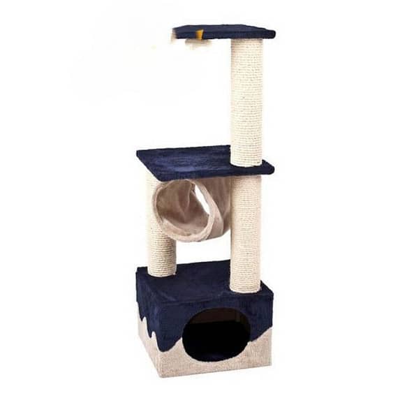 Flamingo Kangri 5 Cat Scratching Tree Brown-Beige Cat scratcher & Post "BAE" Charm Bracelet