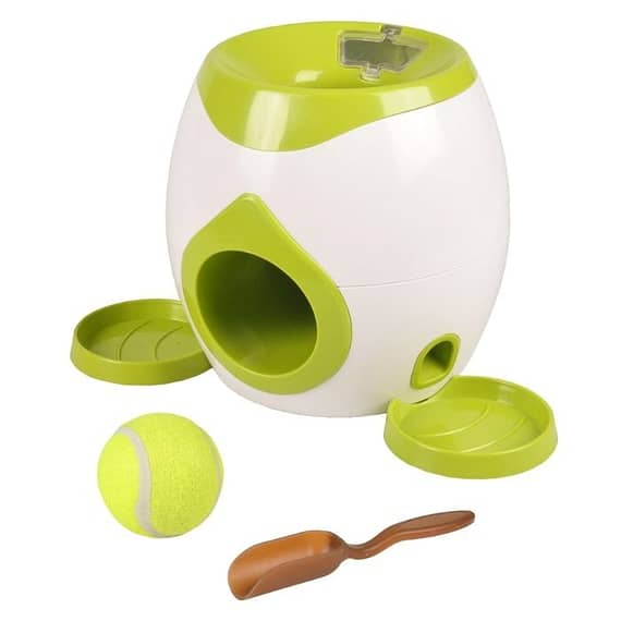 Flamingo Wilson Interactive Fetch & Treat + Tennis Ball 18cm Dog Toy Dog Toys "BAE" Charm Bracelet