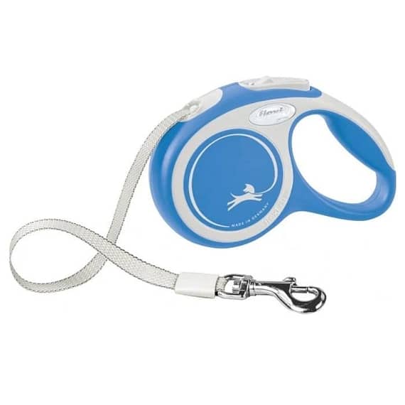 Flexi New Comfort Tape Leash Blue Medium Collars & Harnesses "BAE" Charm Bracelet