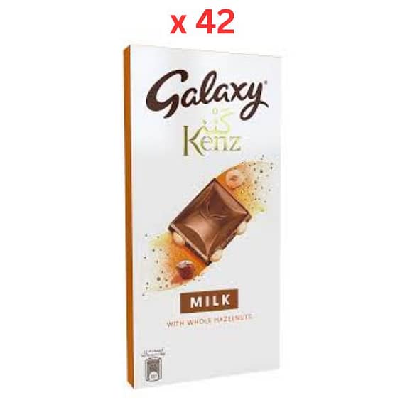 Galaxy Kenz Milk Whole Hzlnt 90gm, Carton Of 42pcs Confectionery "BAE" Charm Bracelet