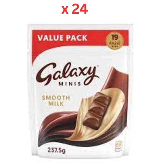 Galaxy Smooth Milk 237.5gm, Carton Of 24pcs Confectionery "BAE" Charm Bracelet