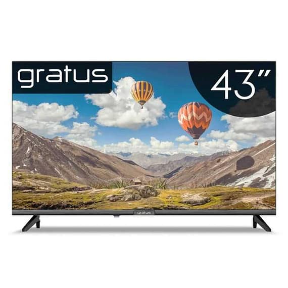 Gratus 43 Inch QLED Full HD Edgeless Smart TV, 2G8GB SUPER MEMORIA Smart With T2 /S2 (Receiver Inbuilt), Android 12, Color Box, YouTube, FaceBook, A+ Panel, Model- LT43Q24H Electronics "BAE" Charm Bracelet