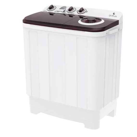 Gratus 7 KG Top Load Semi-Automatic Washing Machine (White), With Lint Filter, Spin-Dry, Model -GSWM07KCDX1 Household "BAE" Charm Bracelet