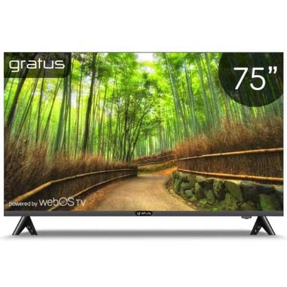 Gratus VIDAA powered 4K Edgeless UHD 75 Inch LED Smart Tv – GTV75F2V605 Electronics "BAE" Charm Bracelet
