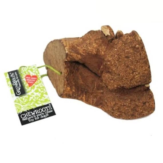Green & Wilds ChewRoots Natural Chew Toy For Dogs Extra Large Dog Toys "BAE" Charm Bracelet