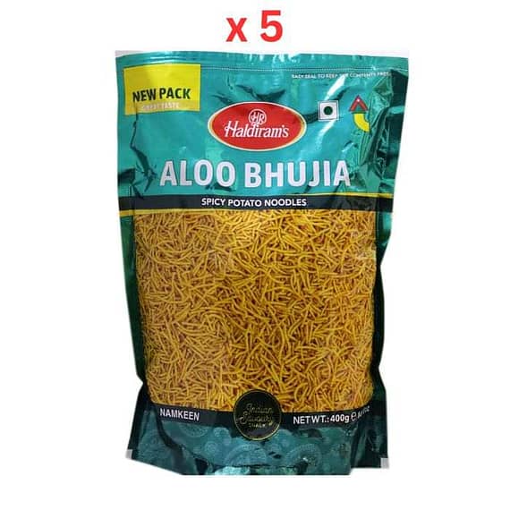 Haldirams Aloo Bhujia 400gm – Pack Of 5 Confectionery "BAE" Charm Bracelet