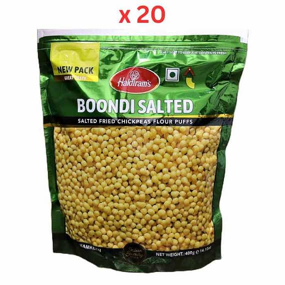 Haldirams Boondi Salted 400gm – Pack Of 20 Confectionery "BAE" Charm Bracelet